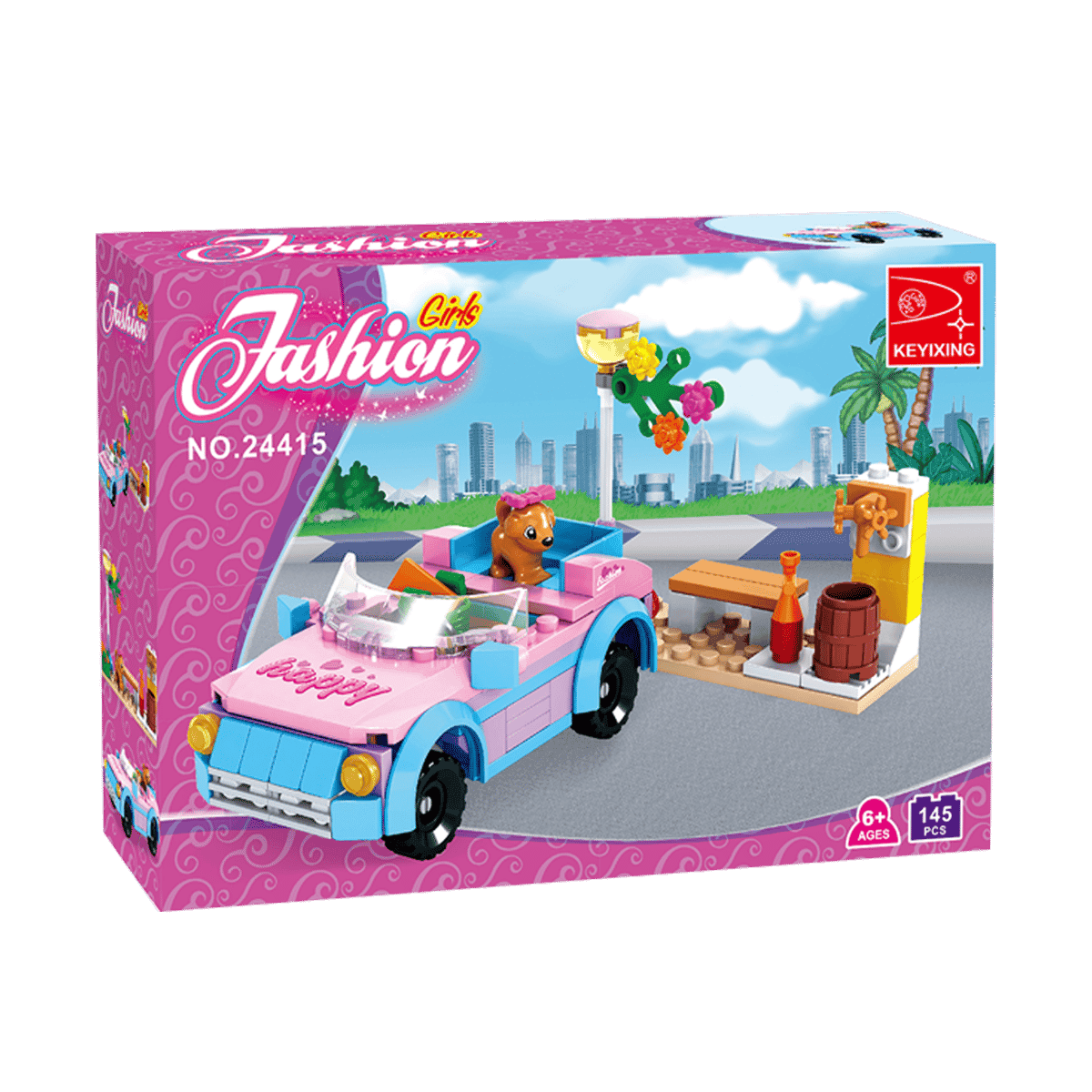 Bloques Fashion Girls Arma Carro De Muñeca R/24415 145 Piezas Bloques Fashion Girls Arma Carro De Muñeca R/24415 145 Piezas