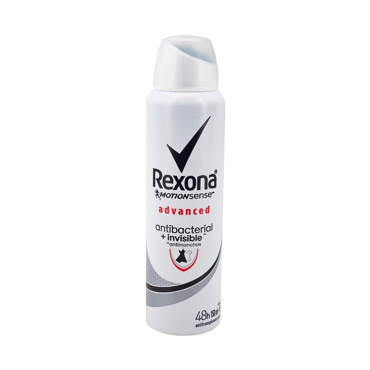 Desodorante En Aerosol Antitranspirante Rexona Antibacterial Invisible 150ml Desodorante En Aerosol Antitranspirante Rexona Antibacterial Invisible 150ml