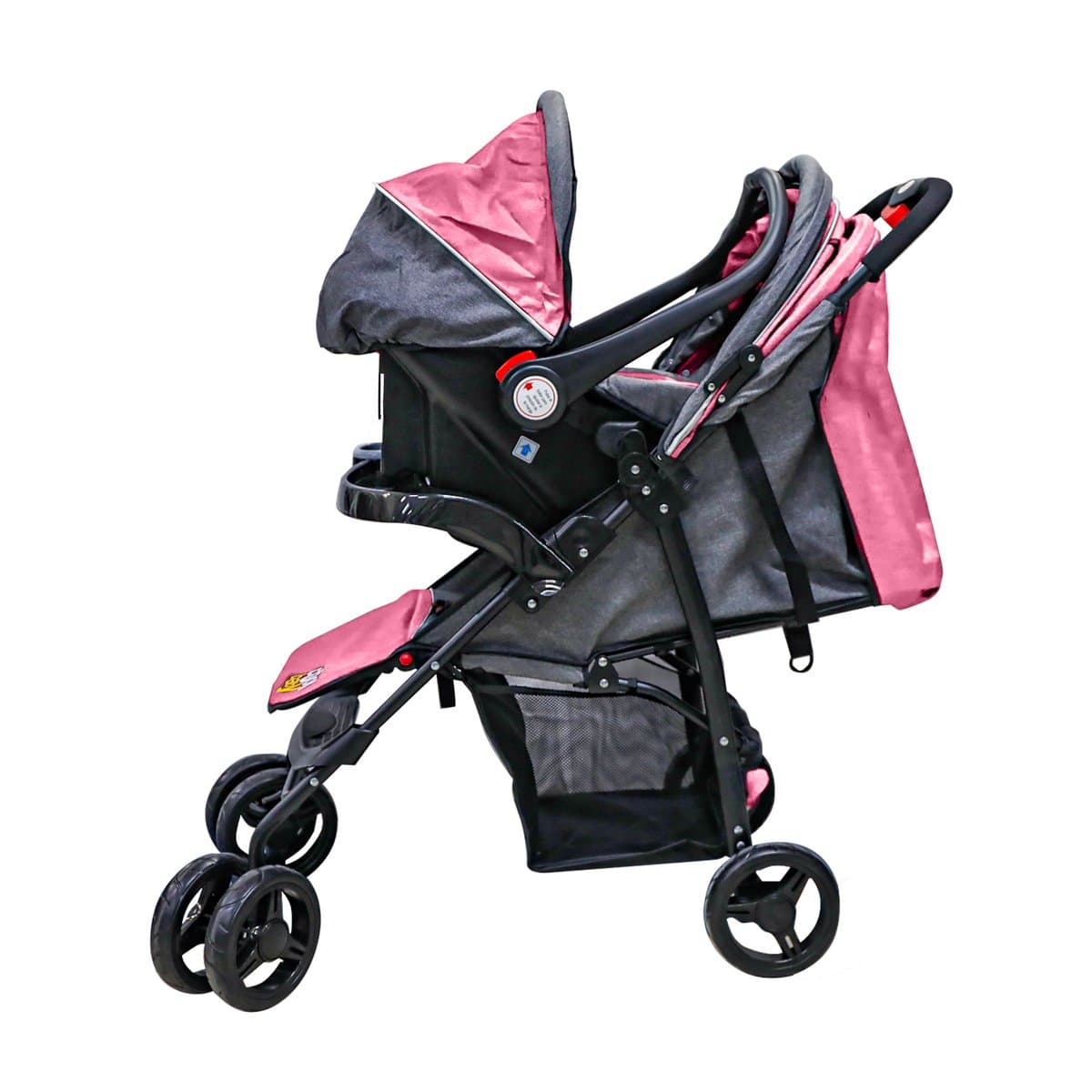 Coche + Silla Para Carro Rosa R/KB-103 Coche + Silla Para Carro Rosa R/KB-103