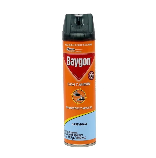 Insecticida Baygon Casa y Jardín Mosquitos y Moscas a Base de Agua SC Johnson 400 ml Insecticida Baygon Casa y Jardín Mosquitos y Moscas a Base de Agua SC Johnson 400 ml