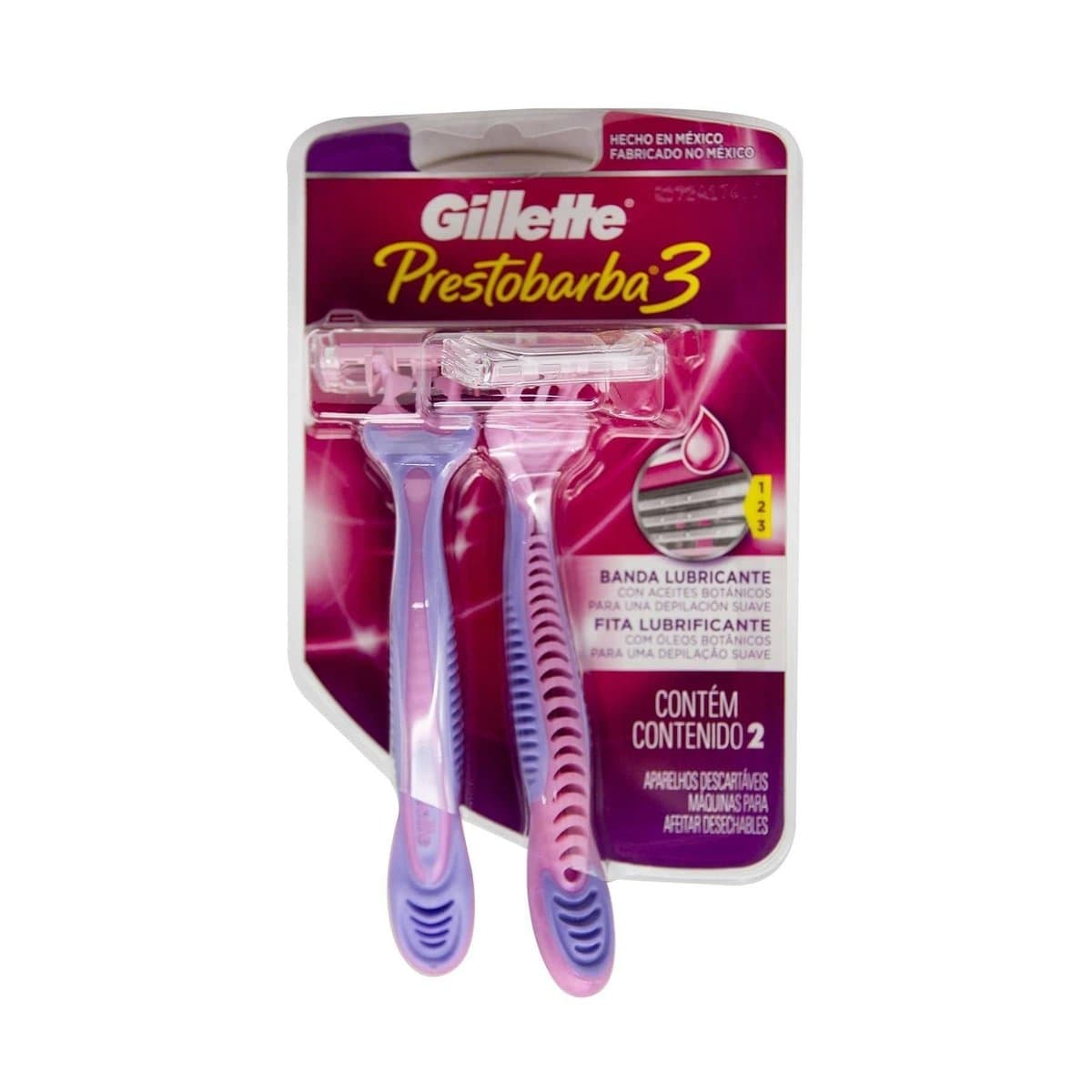 Rasuradora Gillette Prestobarba Con Bandas Lubricantes 2 Unidades Rasuradora Gillette Prestobarba Con Bandas Lubricantes 2 Unidades