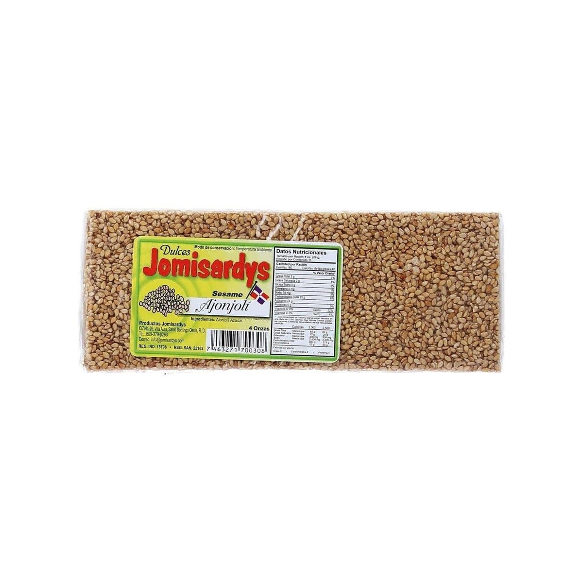 Dulce Criollo De Ajonjolí Jomisardys 4 Oz Dulce Criollo De Ajonjolí Jomisardys 4 Oz