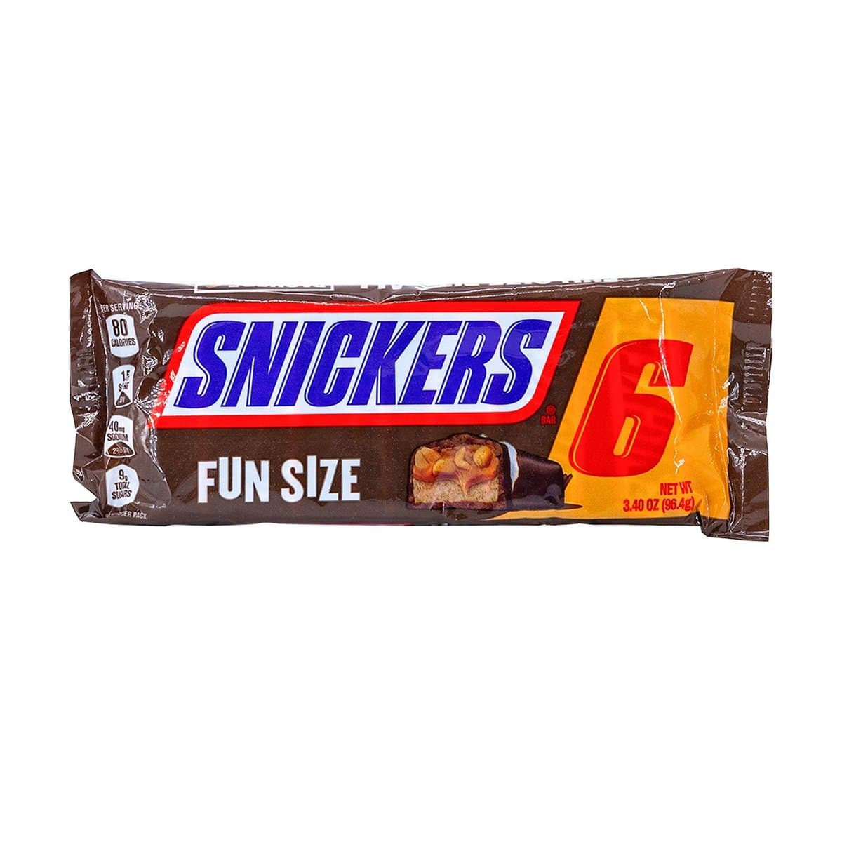 Barra de Chocolate Snickers 6 Pack 96 g Barra de Chocolate Snickers 6 Pack 96 g