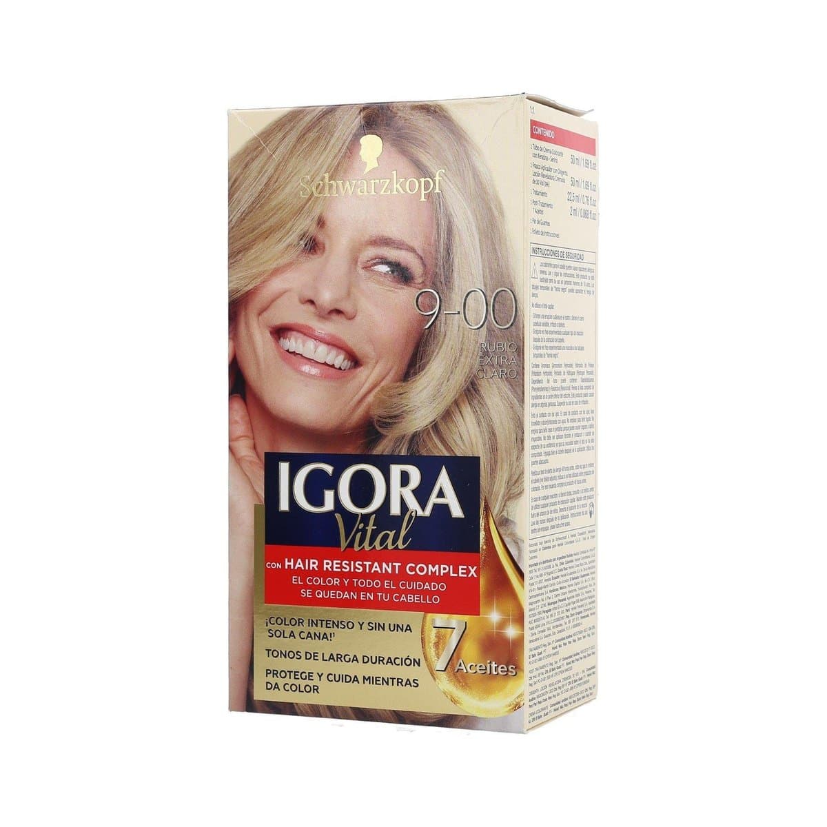 Tinte Igora Vital Rubio Extra Claro 9-00 Tinte Igora Vital Rubio Extra Claro 9-00