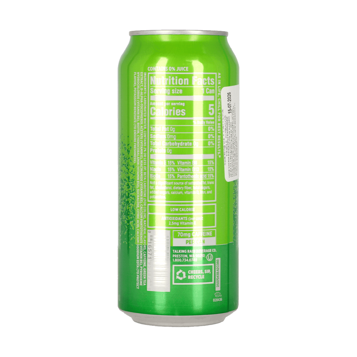 Agua saborizada Sparkling Ice + Cafeína-Cítric twist 473ml Agua saborizada Sparkling Ice + Cafeína-Cítric twist 473ml