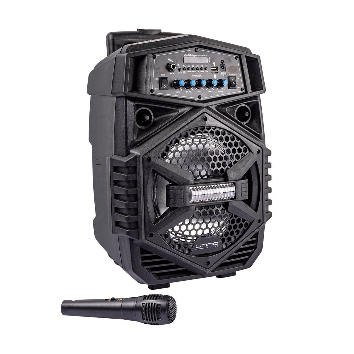 Bocina Portátil UNNO M/SP9403BK 8" Bocina Portátil UNNO M/SP9403BK 8"