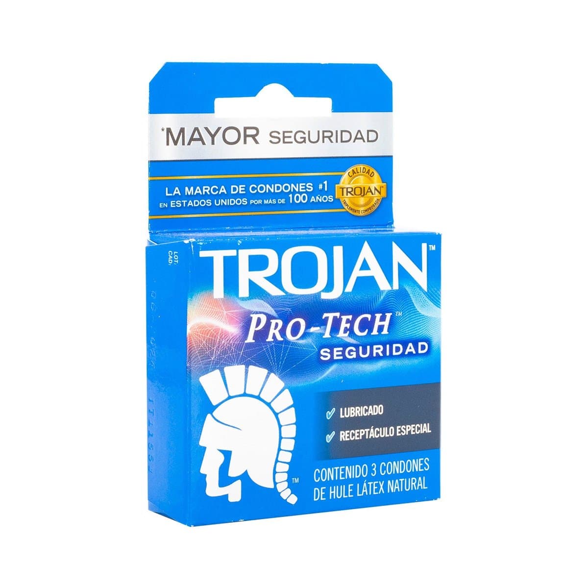Condones Trojan Pro-Tech 3 uds Condones Trojan Pro-Tech 3 uds