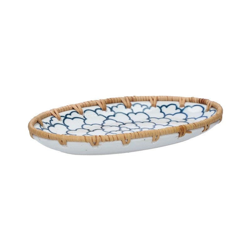 Plato De Cerámica Rattan M/HDL-0702023 Plato De Cerámica Rattan M/HDL-0702023