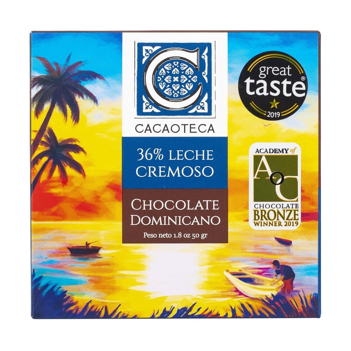 Chocolate Dominicano Cacaoteca 36% Leche Cremoso 50 g Chocolate Dominicano Cacaoteca 36% Leche Cremoso 50 g