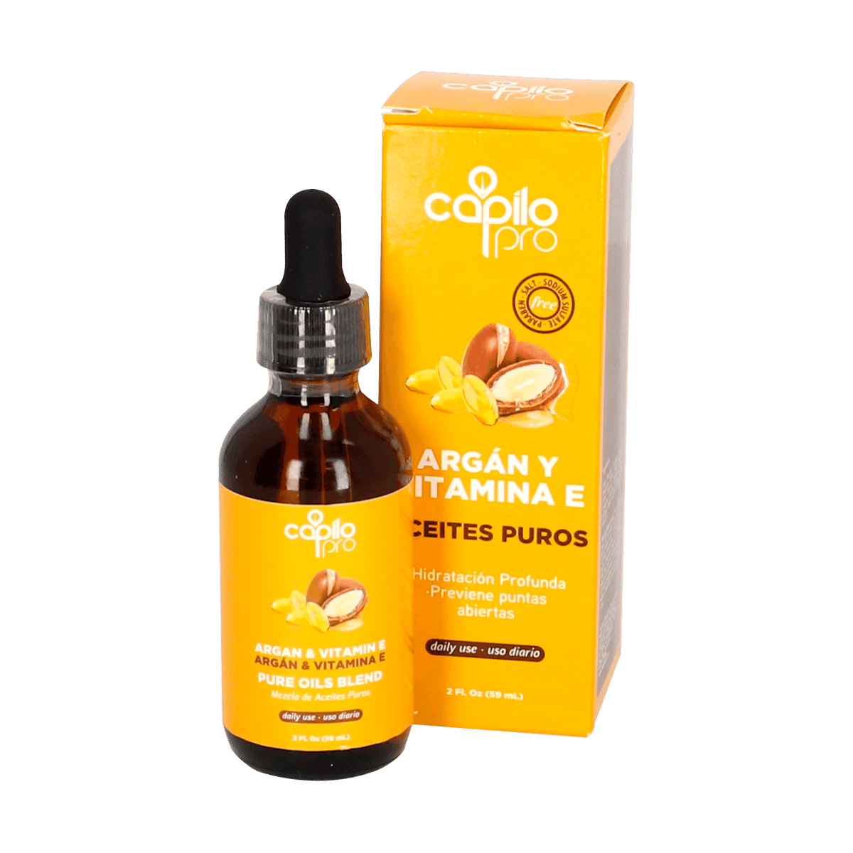 Aceites Puros Capilo Pro Argan y Vitamina E 59 mL Aceites Puros Capilo Pro Argan y Vitamina E 59 mL