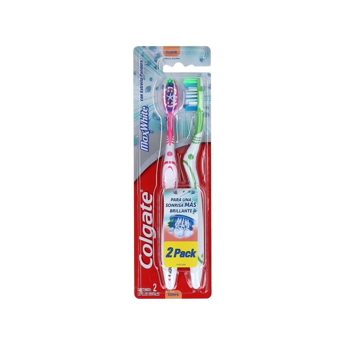 Cepillo Dental Colgate Max White Suave 2 Pack Cepillo Dental Colgate Max White Suave 2 Pack