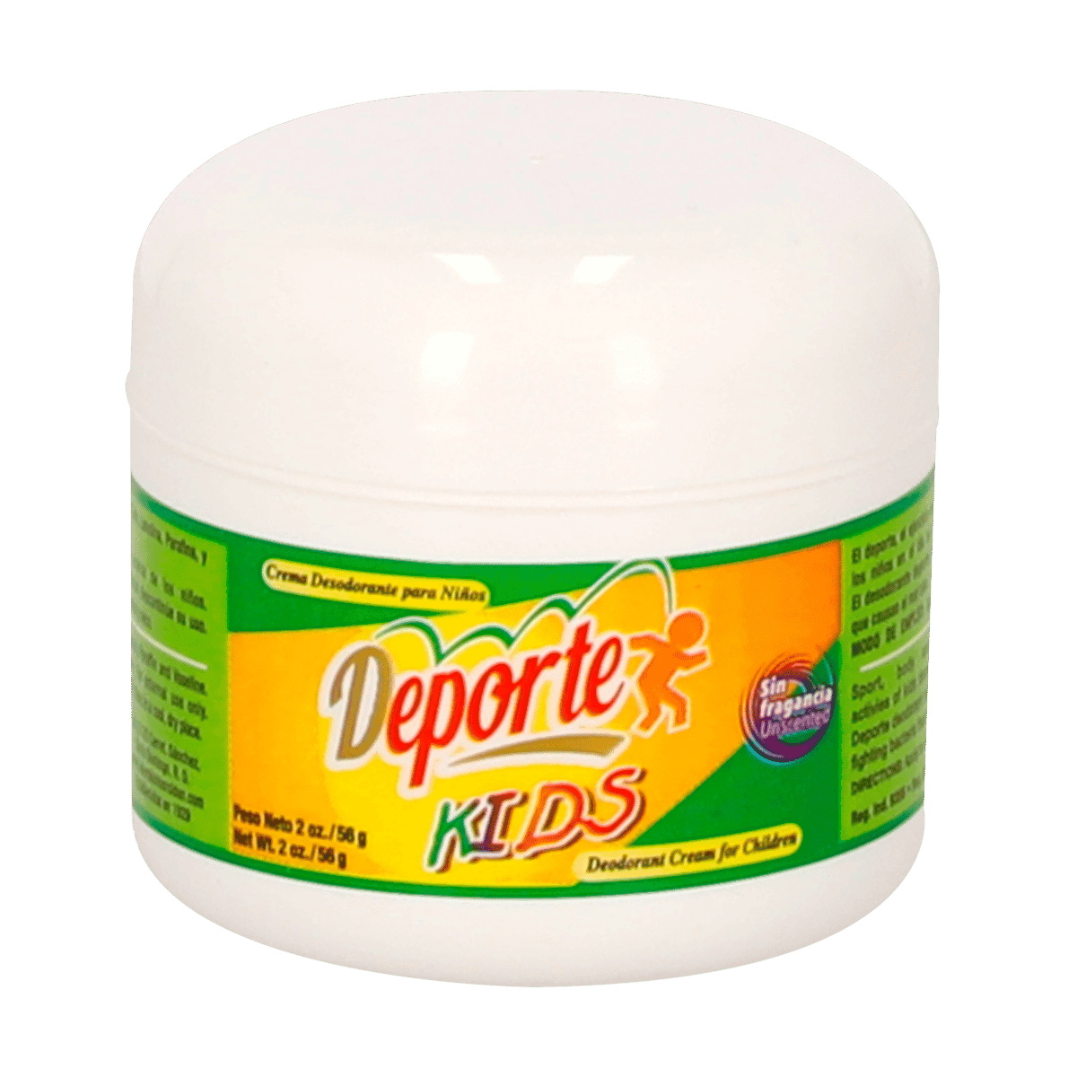 Crema Desodorante Deporte Kids Sin Fragancia 2Oz Crema Desodorante Deporte Kids Sin Fragancia 2Oz