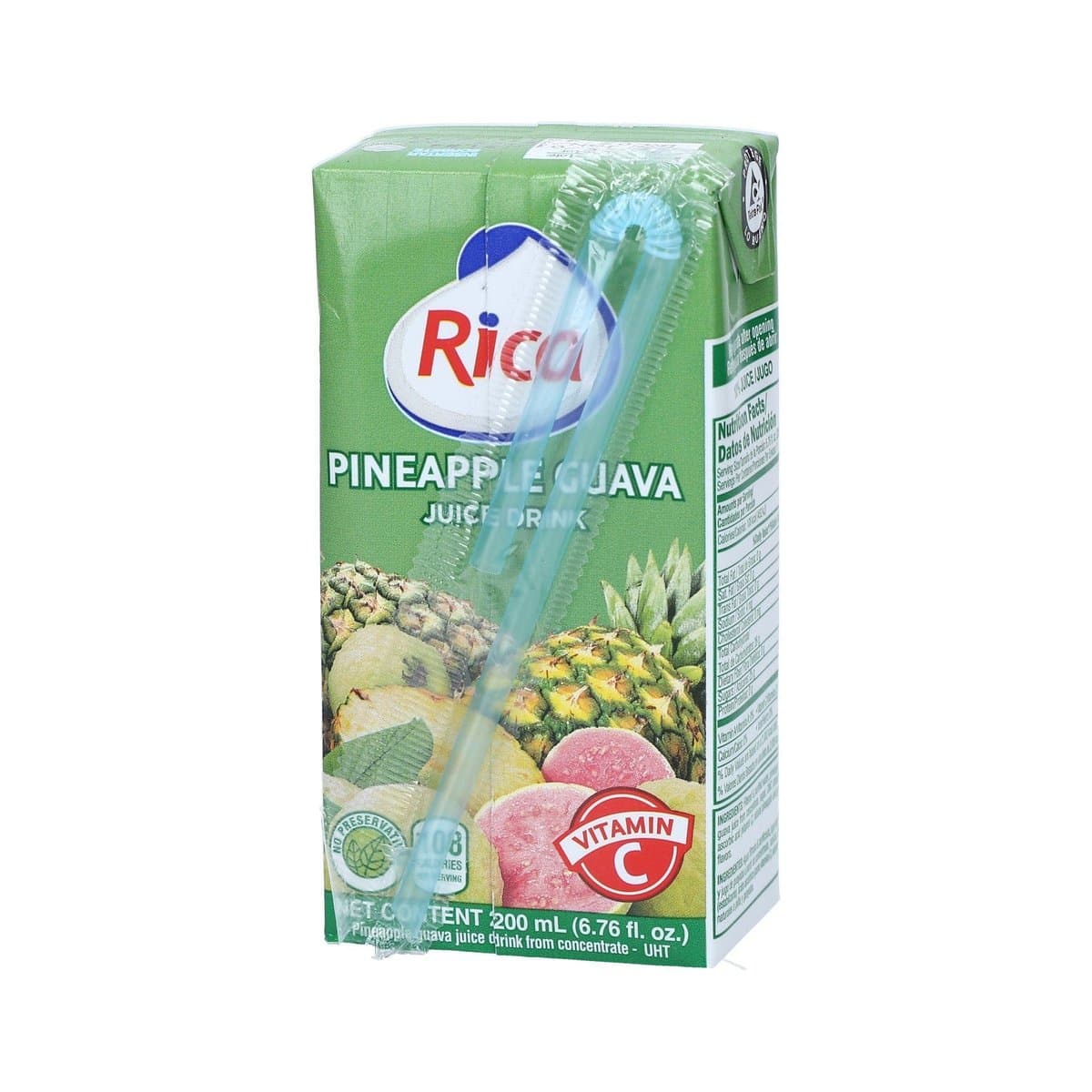 Jugo Rica De Piña Guayaba 200ml Jugo Rica De Piña Guayaba 200ml