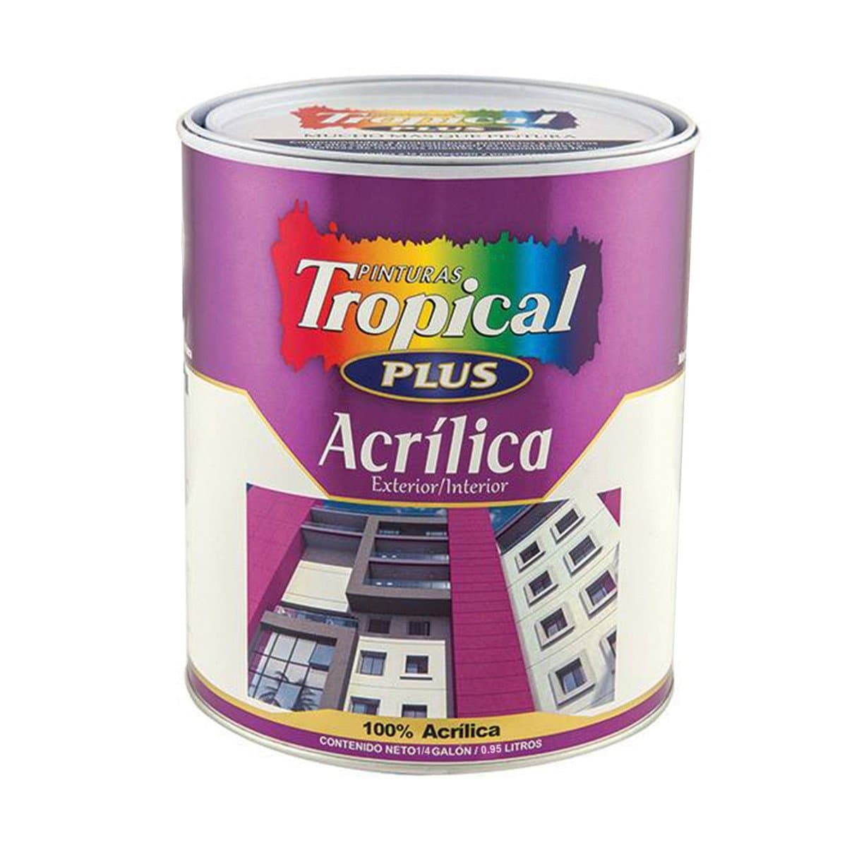 Pinturas Tropical Acrílica Vibrantes 1/4 Galón Pinturas Tropical Acrílica Vibrantes 1/4 Galón