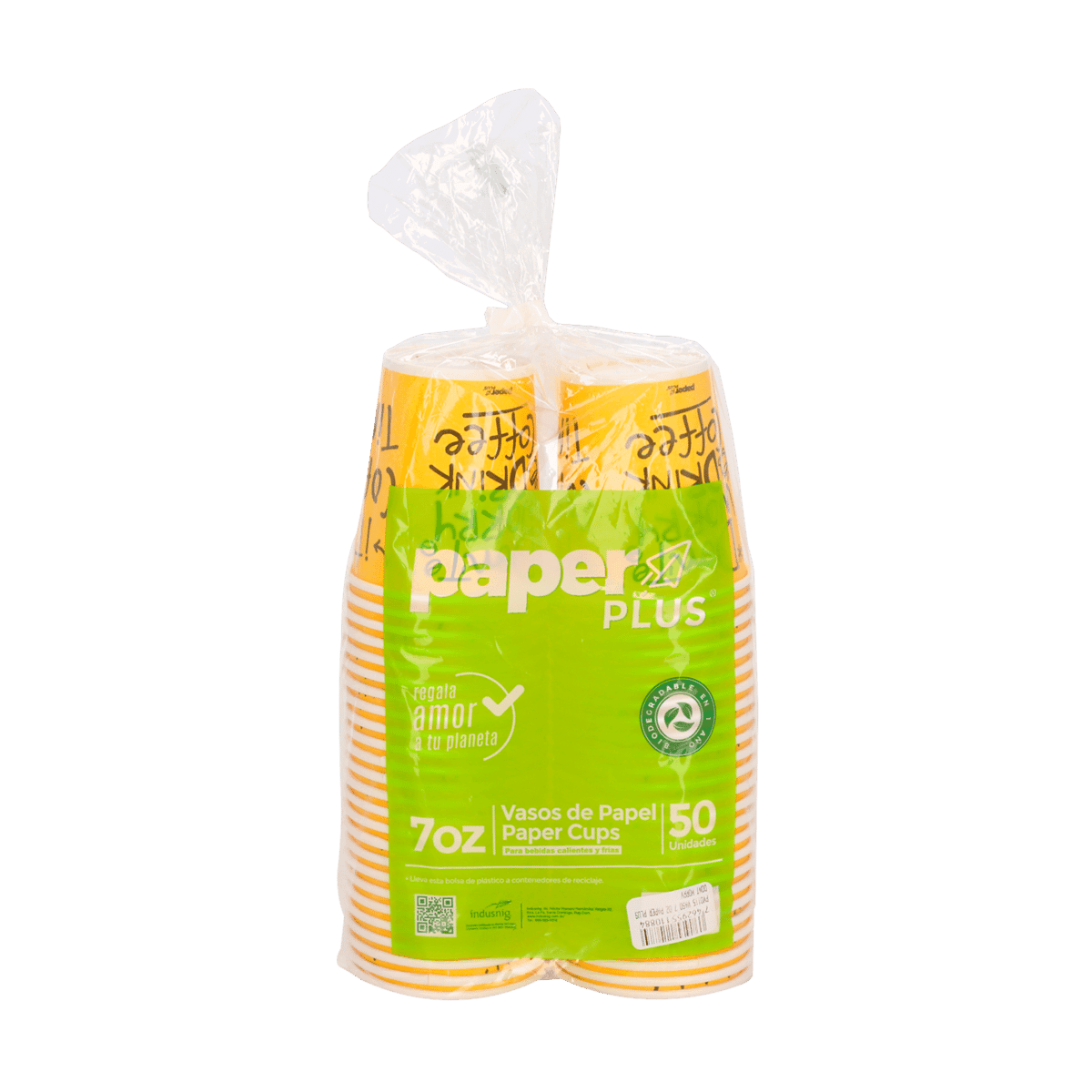 Vasos De Papel Paper Plus 7 Oz 50 unidades Vasos De Papel Paper Plus 7 Oz 50 unidades