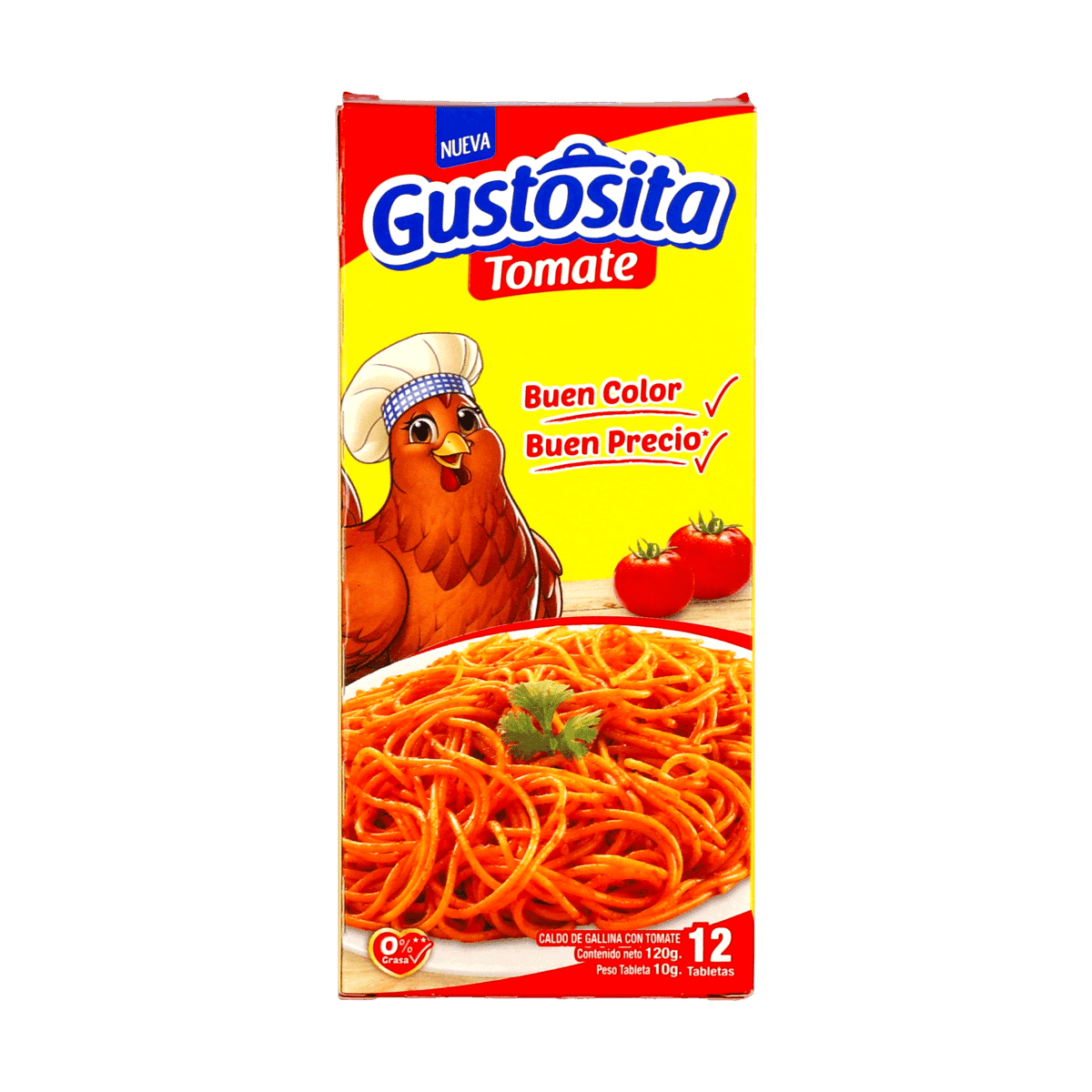 Gustosita de Tomate 12 Tabletas 120 g Gustosita de Tomate 12 Tabletas 120 g