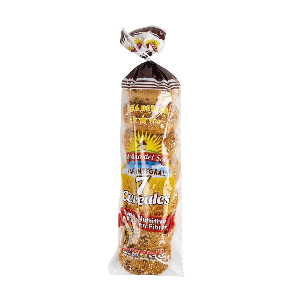 Pan Integral Multicereal Molino Del Sol 7 uds Pan Integral Multicereal Molino Del Sol 7 uds