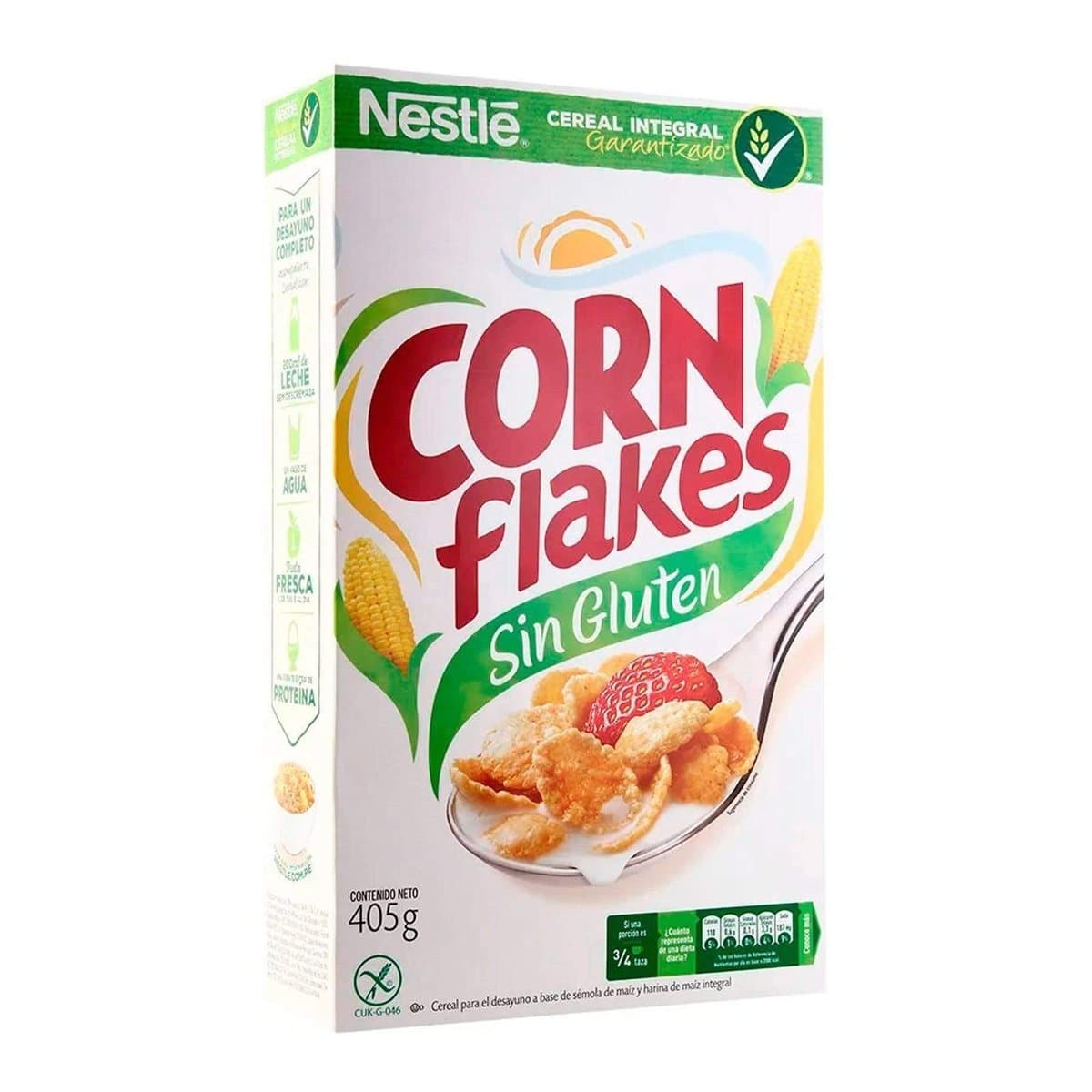 Cereal Hojuelas de Maíz Nestlé Sin Gluten 405 g Cereal Hojuelas de Maíz Nestlé Sin Gluten 405 g