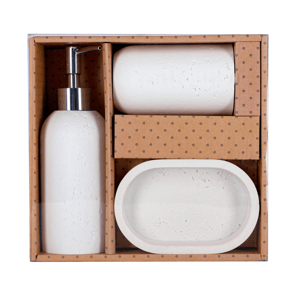 Juego De Baño 3 Pcs Blanco R/BA40 Juego De Baño 3 Pcs Blanco R/BA40