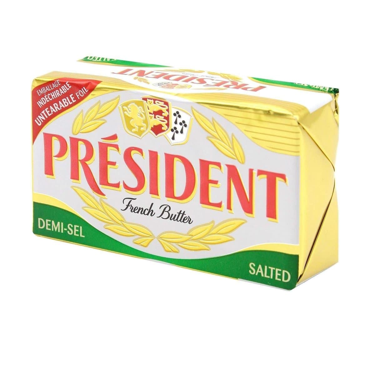 Mantequilla Président con Sal en Barra 200 g Mantequilla Président con Sal en Barra 200 g