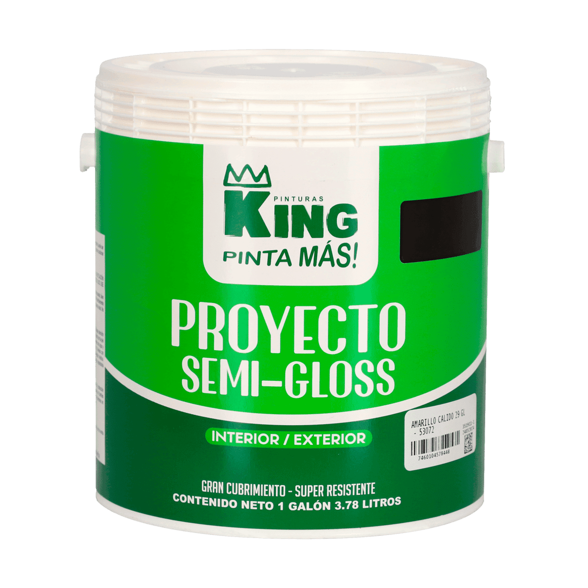 Pintura King Proyecto Semi-gloss Amarillo Calido 29 1 Galón Pintura King Proyecto Semi-gloss Amarillo Calido 29 1 Galón