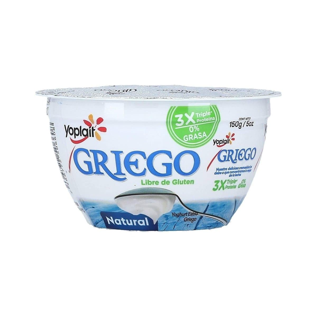 Yogurt Griego Natural Yoplait Sin Grasa 5 Oz Yogurt Griego Natural Yoplait Sin Grasa 5 Oz
