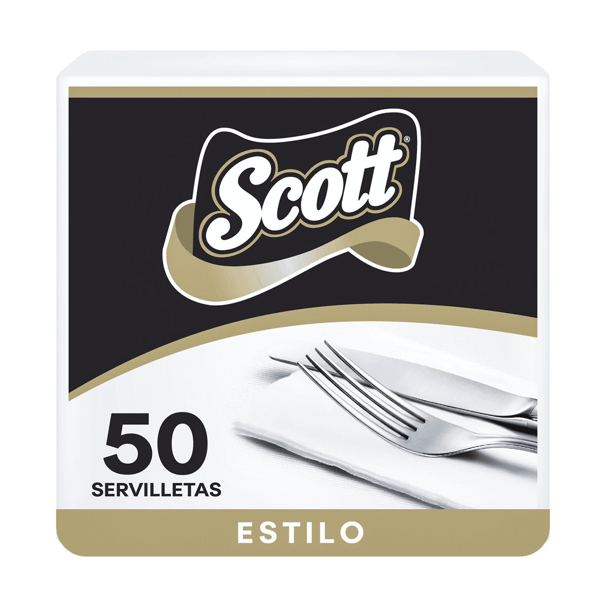 Servilletas Scott Estilo Blanca 50 Hojas Servilletas Scott Estilo Blanca 50 Hojas