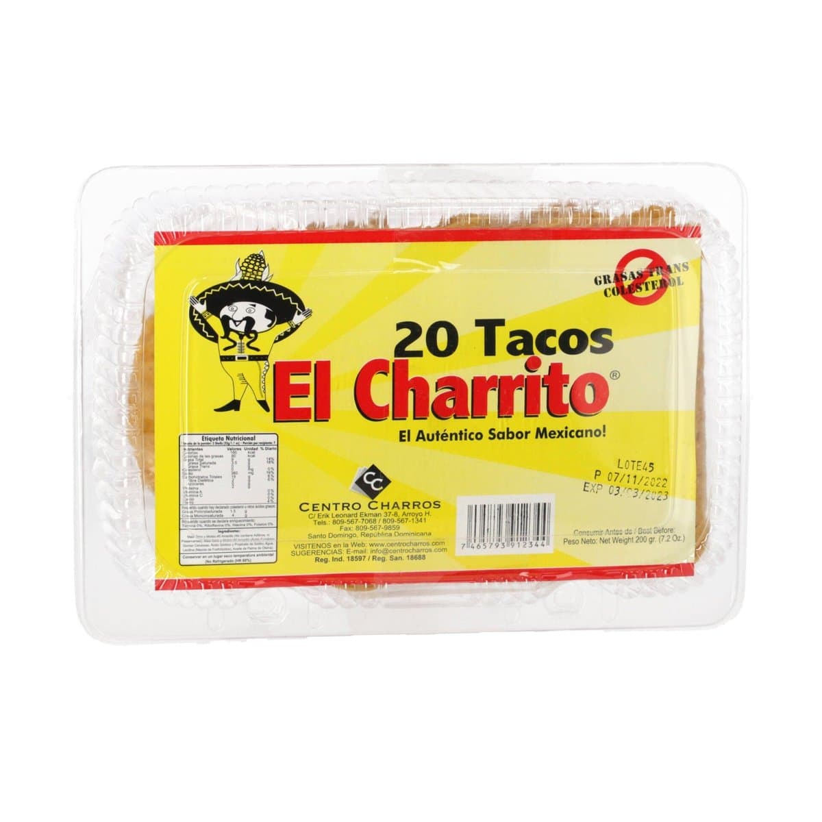 Tacos dorados El Charrito 20 tacos Tacos dorados El Charrito 20 tacos