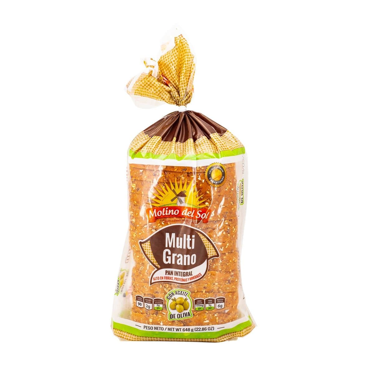 Pan Viga Integral Multigrano Molino Del Sol 640g Pan Viga Integral Multigrano Molino Del Sol 640g
