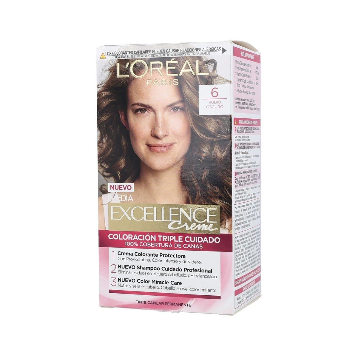 Tinte Loréal Paris Rubio Oscuro 6 Tinte Loréal Paris Rubio Oscuro 6