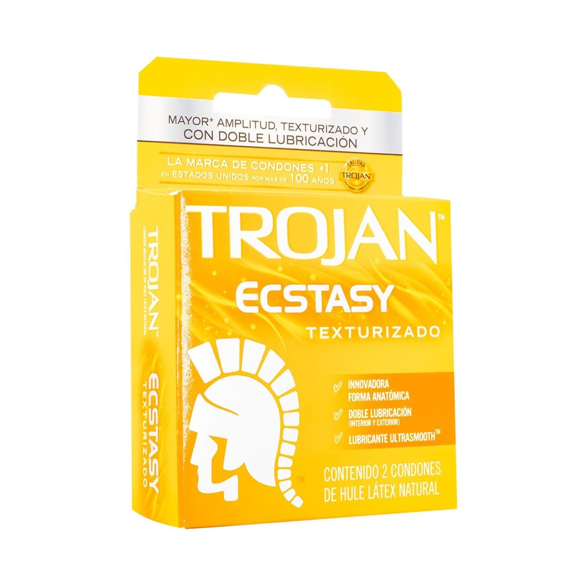 Condones Trojan Ecstasy Con Doble Lubricación 2 uds Condones Trojan Ecstasy Con Doble Lubricación 2 uds