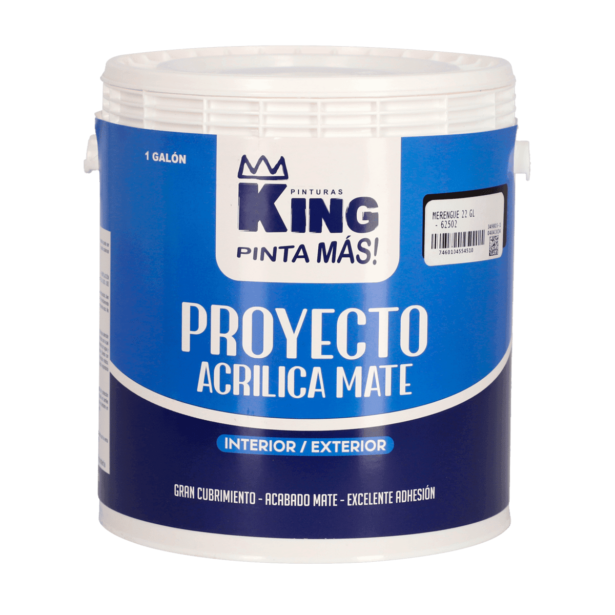 Pintura King Proyecto Acrílica Mate Merengue 22 Gl Pintura King Proyecto Acrílica Mate Merengue 22 Gl