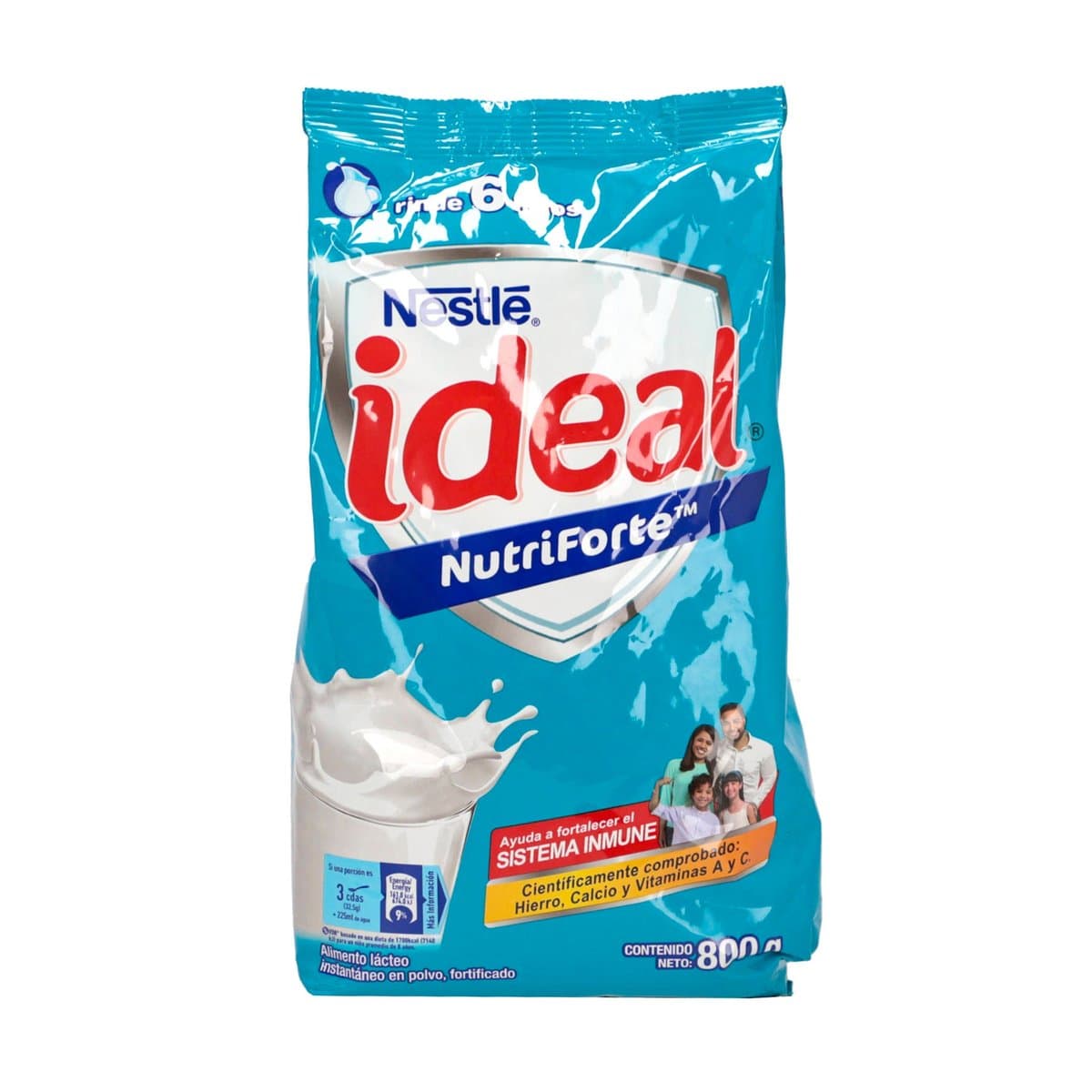 Leche en Polvo Ideal Nestlé 800g Leche en Polvo Ideal Nestlé 800g