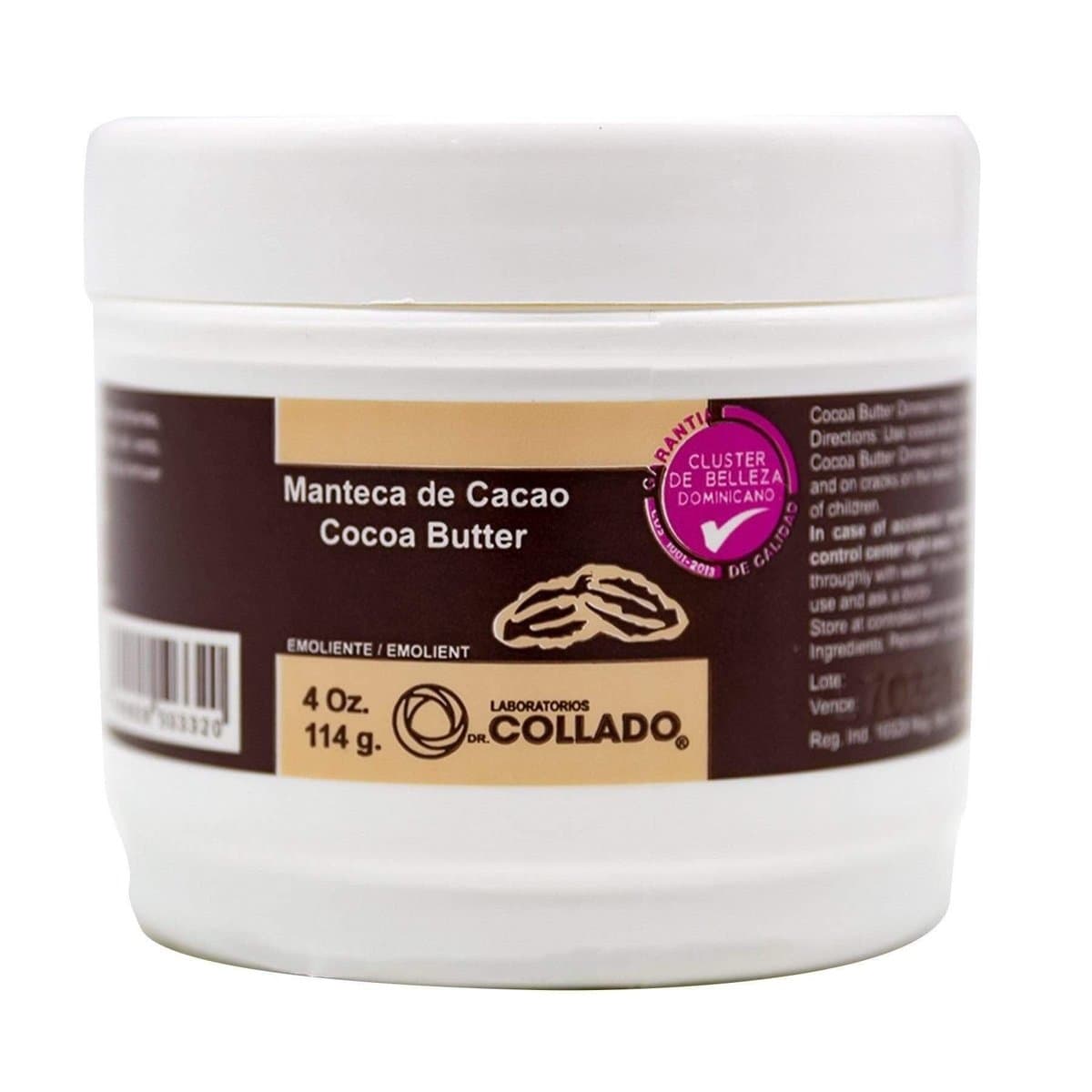 Manteca De Cacao Dr. Collado 4 Oz Manteca De Cacao Dr. Collado 4 Oz