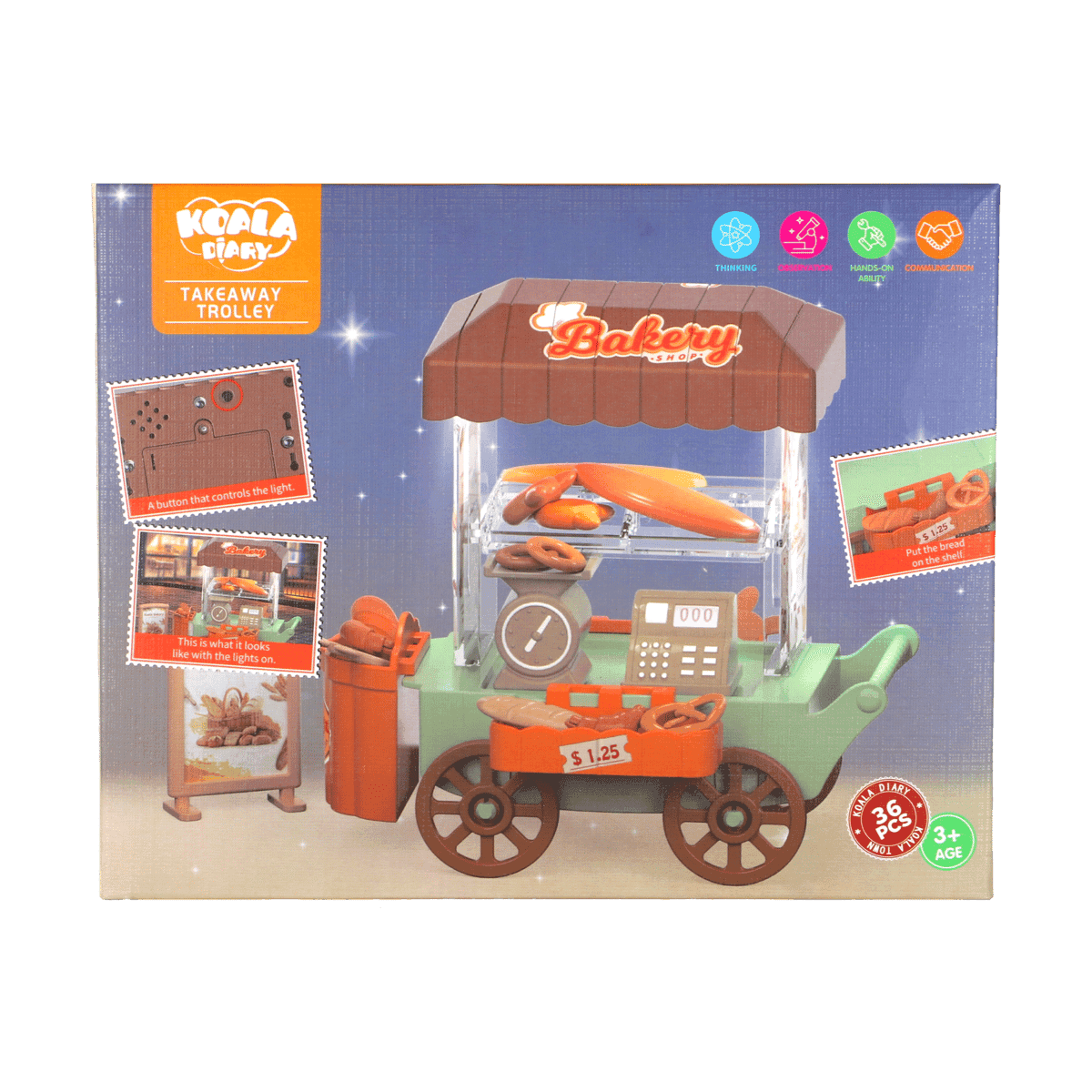 Carrito de Panadería Infantil – Koala Diary Takeaway Trolley Carrito de Panadería Infantil – Koala Diary Takeaway Trolley