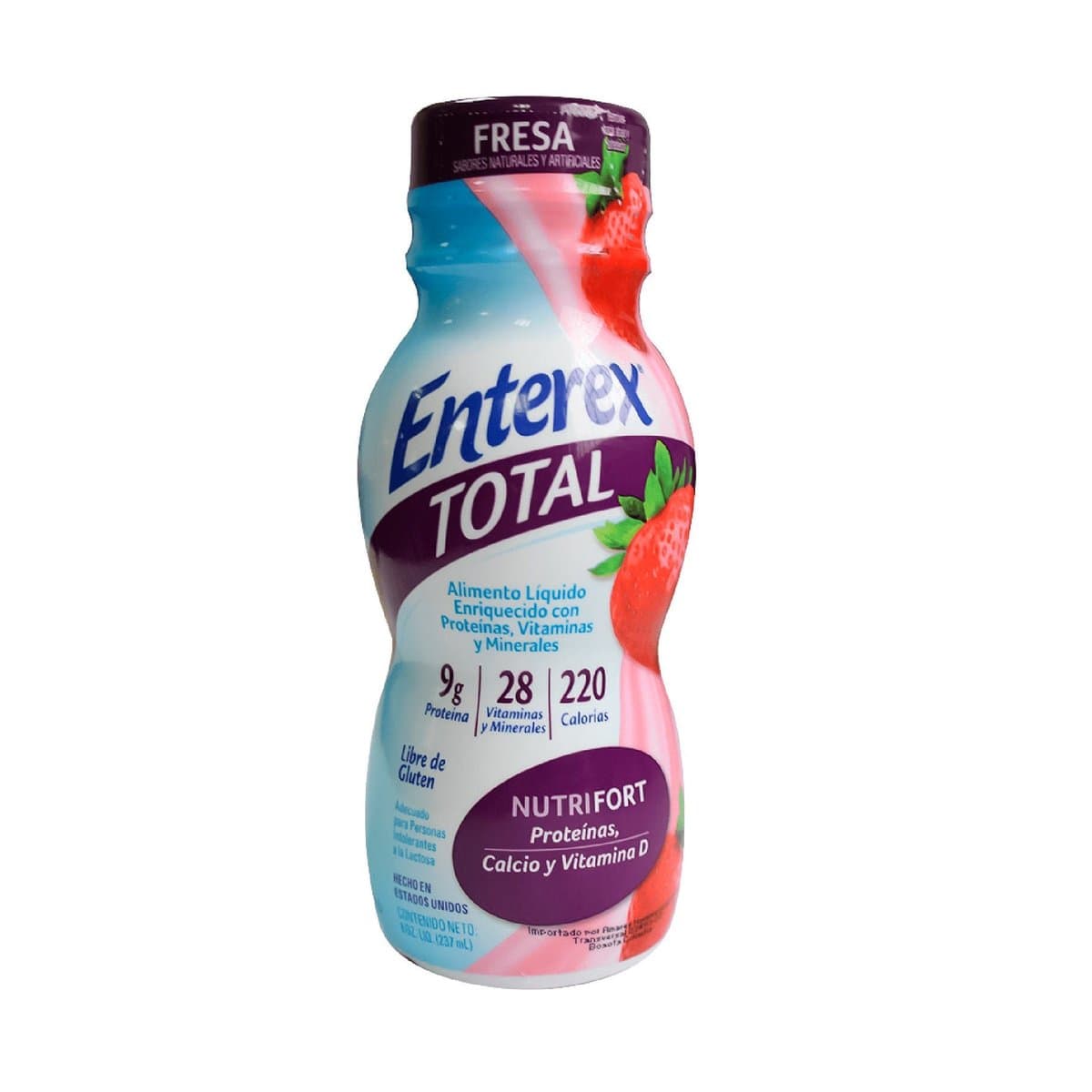 Bebida Nutricional Enterex Sabor Fresa 8 Oz Bebida Nutricional Enterex Sabor Fresa 8 Oz