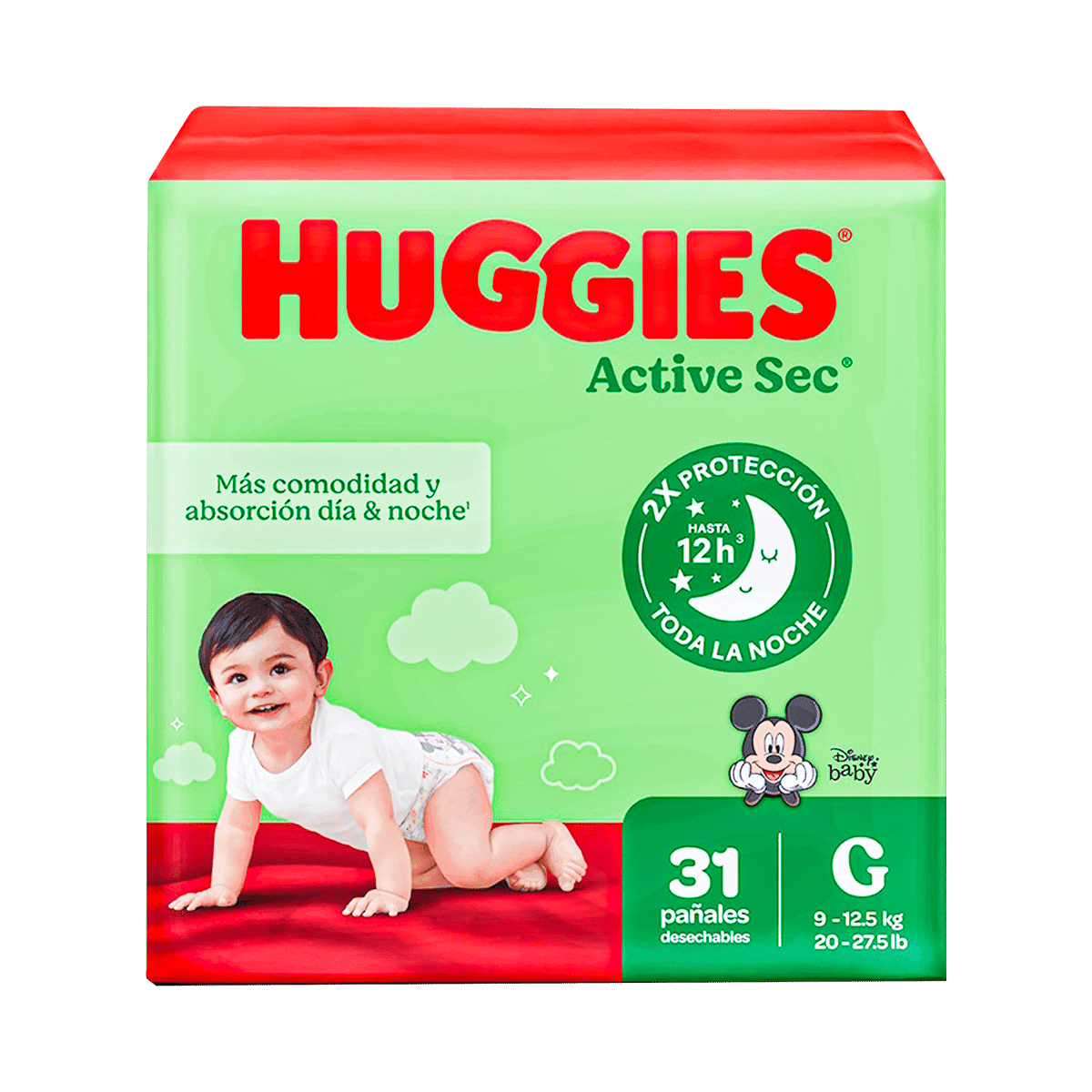 Pañales Huggies Active Sec Etapa 3/G 31 Unidades Pañales Huggies Active Sec Etapa 3/G 31 Unidades