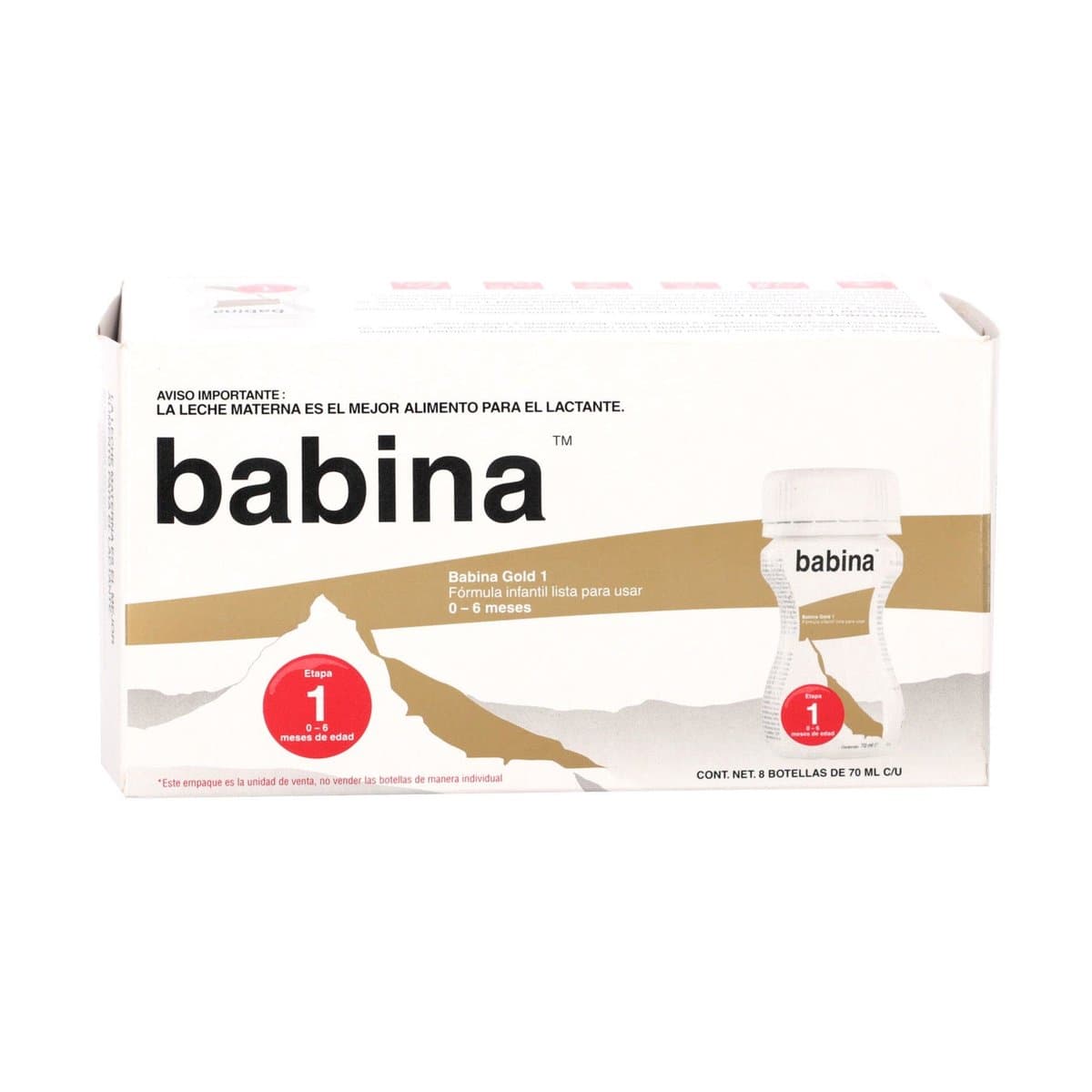 Leche Babina Gold 1 Liquida 8 Botellas De 3 Oz C/U Leche Babina Gold 1 Liquida 8 Botellas De 3 Oz C/U