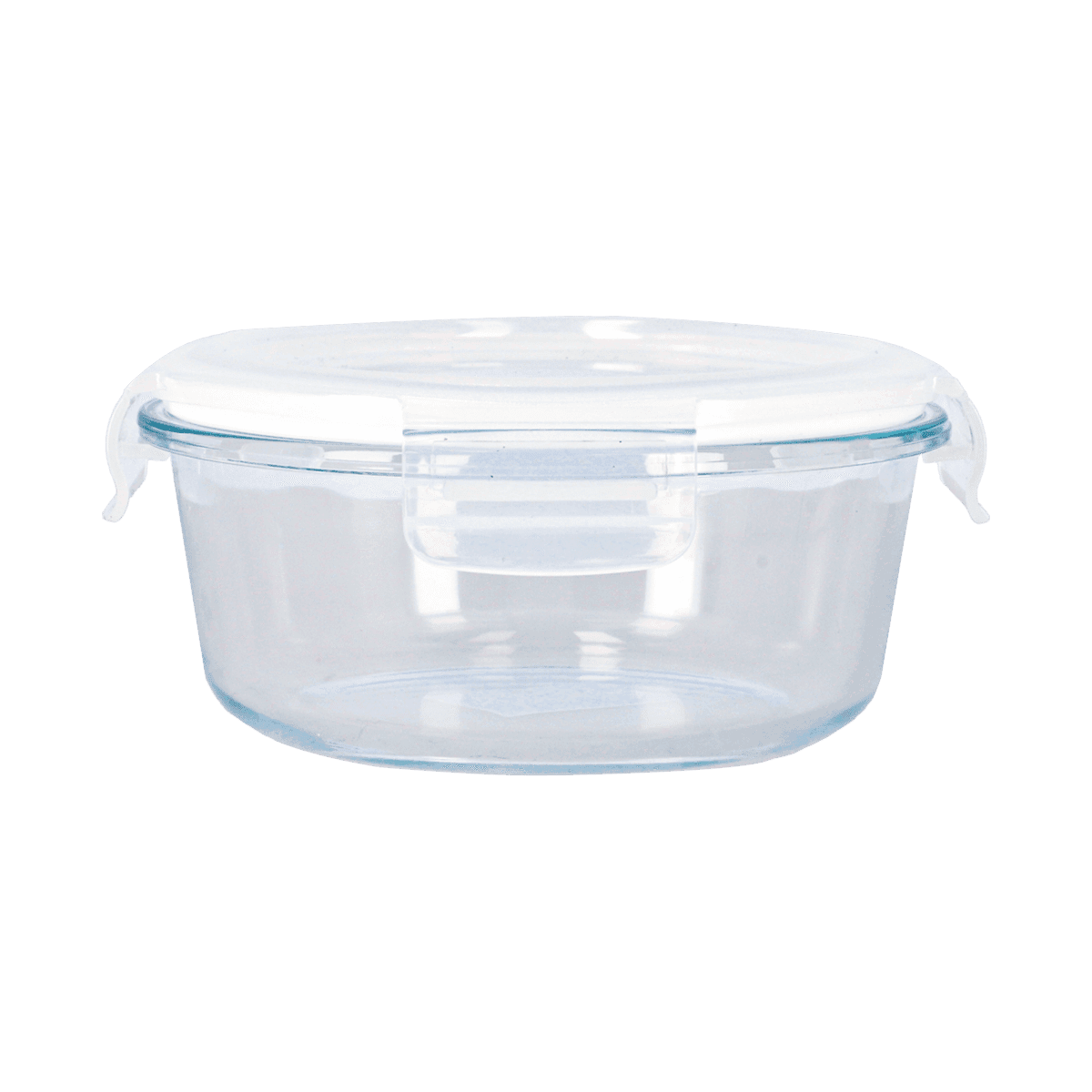 Envase Hermético De Cristal Redondo 500 ML Envase Hermético De Cristal Redondo 500 ML