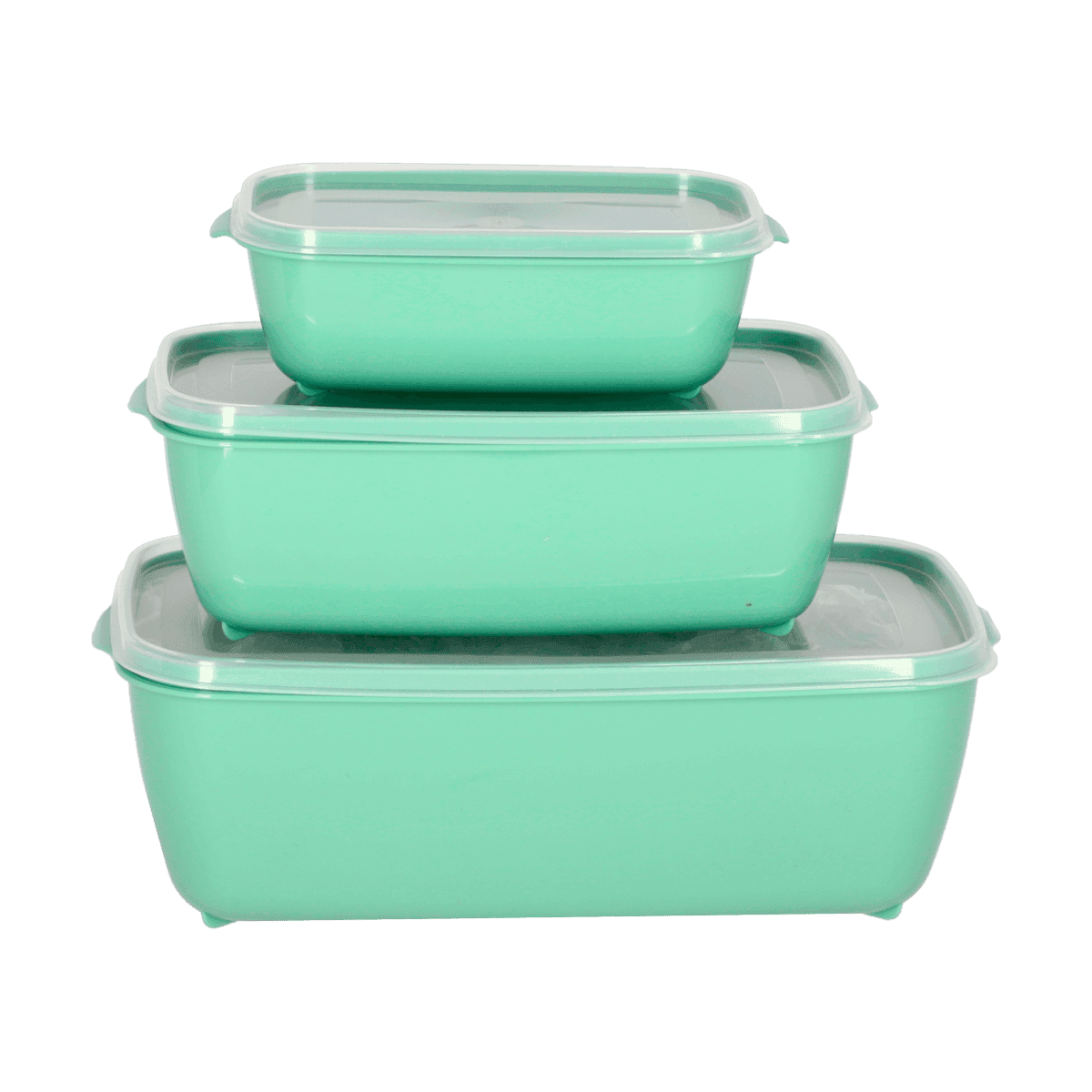 Set de Envases Rectangular R/UZ1881-VEM Verde Set de Envases Rectangular R/UZ1881-VEM Verde