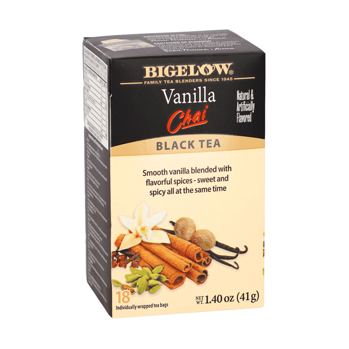 Té Negro Bigelow Chai Vainilla 18 Unidad Té Negro Bigelow Chai Vainilla 18 Unidad