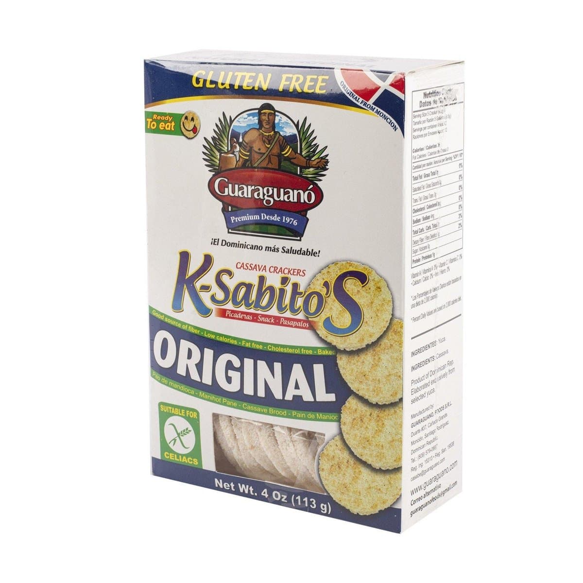 Casabe Natural Guaraguano K-Sabitos 113 g Casabe Natural Guaraguano K-Sabitos 113 g
