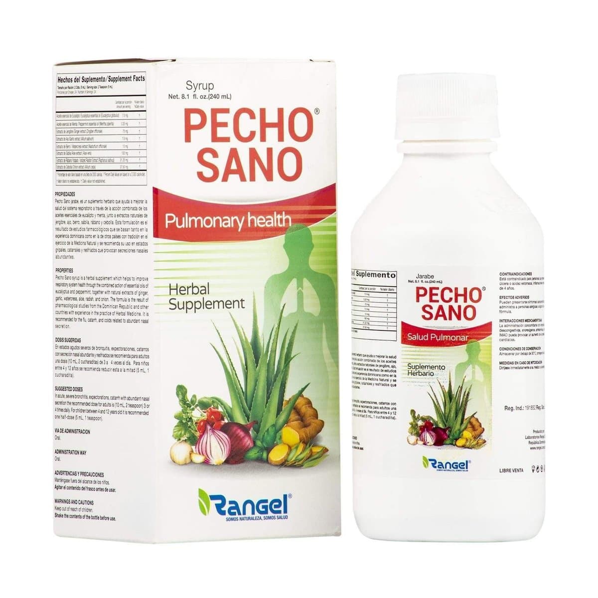 Jarabe Rangel Pecho Sano 240 ml Jarabe Rangel Pecho Sano 240 ml