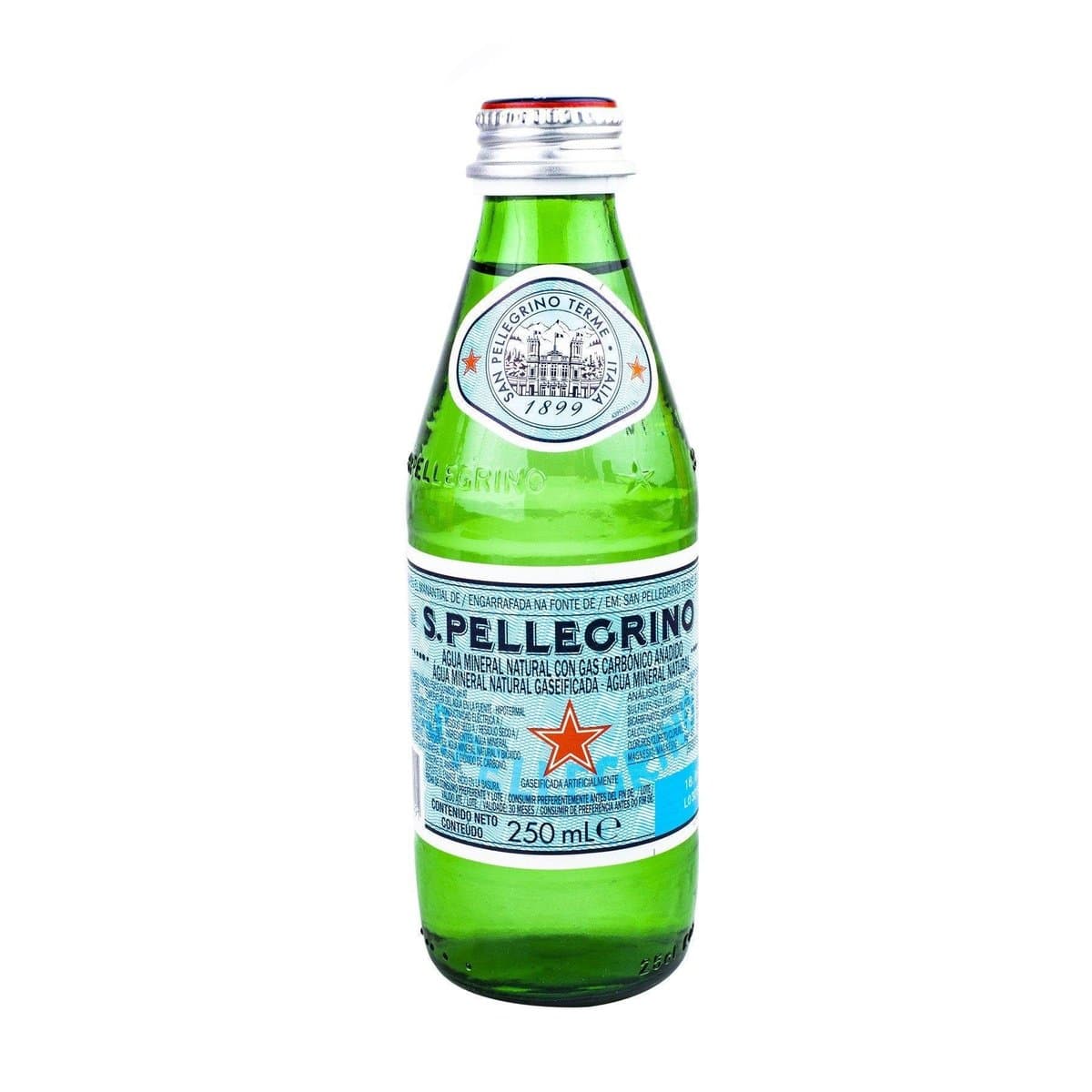 Agua Mineral con Gas San Pellegrino 250ml Agua Mineral con Gas San Pellegrino 250ml