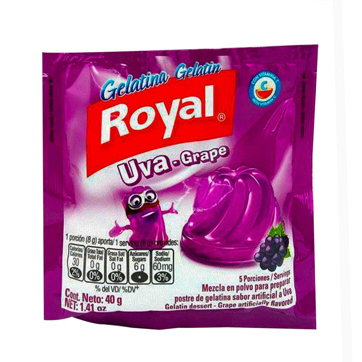 Gelatina Royal Sabor Uva 1 Oz Gelatina Royal Sabor Uva 1 Oz