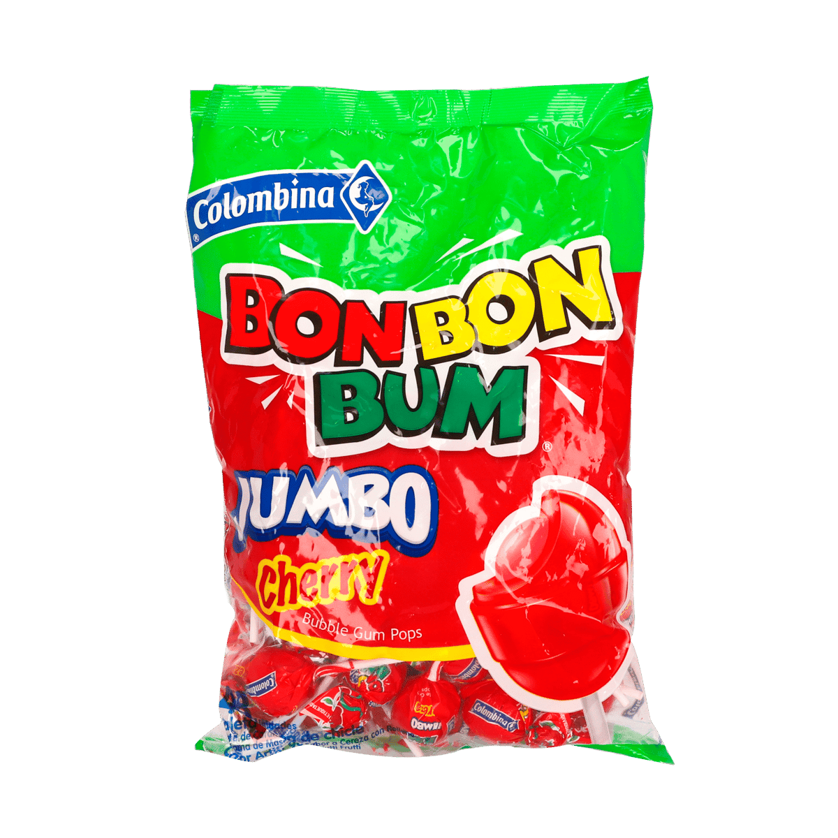 Piruleta Bon Bon Bum Colombina De Cereza Piruleta Bon Bon Bum Colombina De Cereza