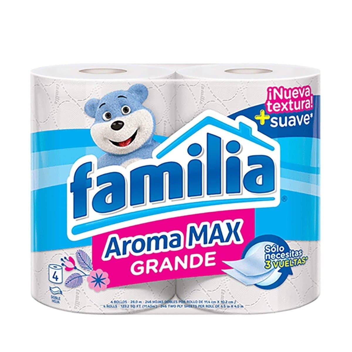 Papel Higiénico Familia Familiar Grande 4 Rollos Papel Higiénico Familia Familiar Grande 4 Rollos