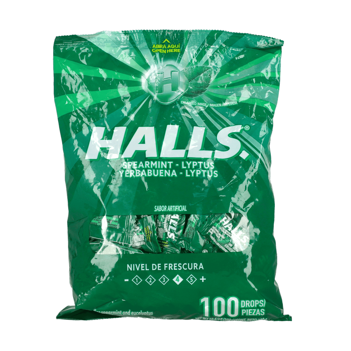 Mentas Halls Yerbabuena Y Lyptus 100 Uds 300 g Mentas Halls Yerbabuena Y Lyptus 100 Uds 300 g