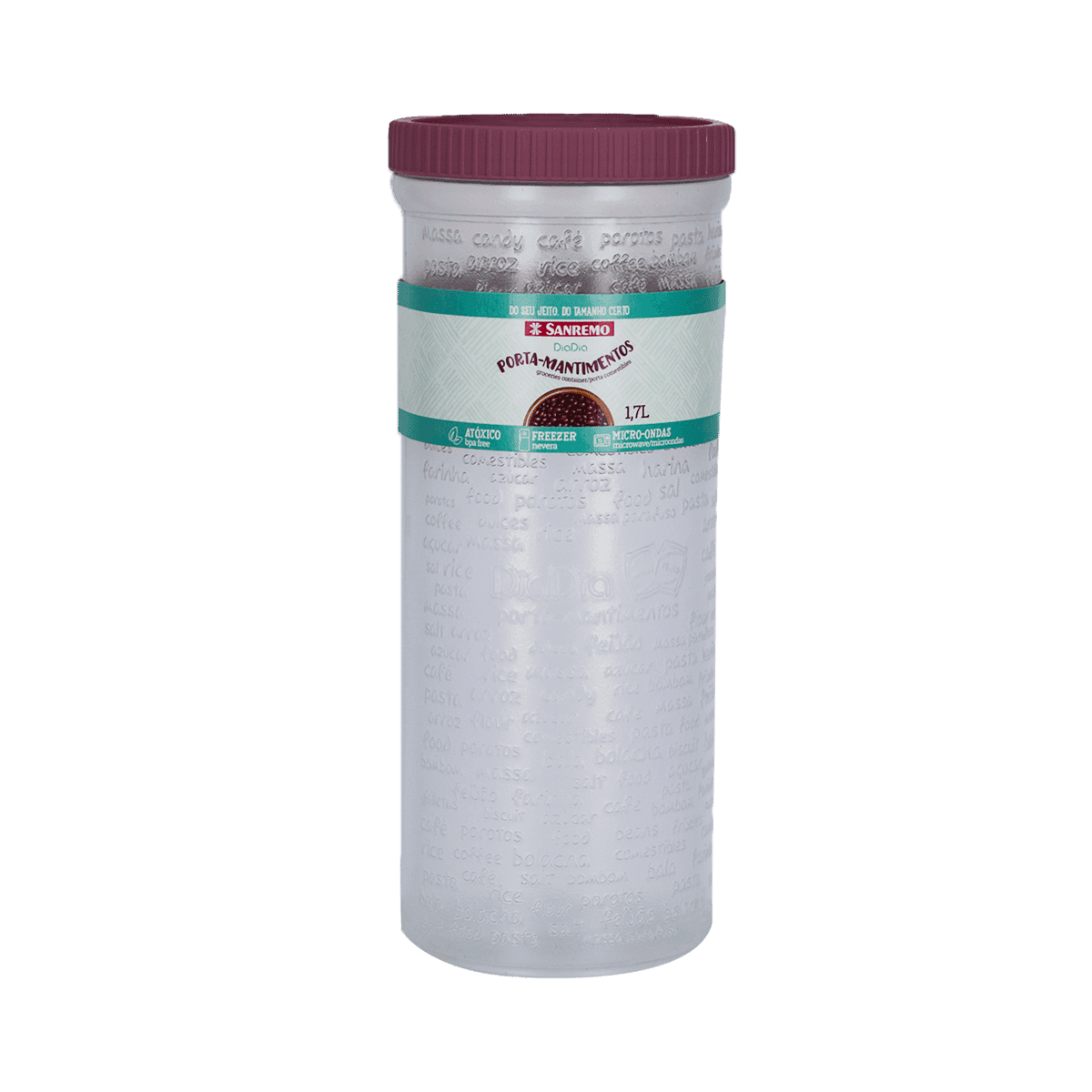 Envase Hermético De Plástico 1,7L Envase Hermético De Plástico 1,7L