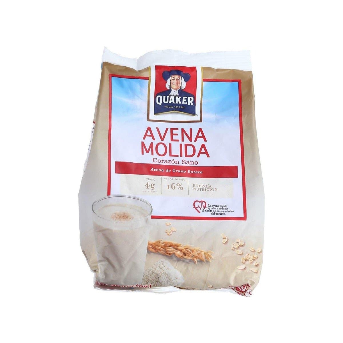 Avena Molida Quaker Corazón Sano 550 g Avena Molida Quaker Corazón Sano 550 g